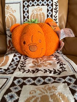 Aldi x Disney Halloween, Winnie the Pooh Orange Pumpkin Plush Pillow 2026