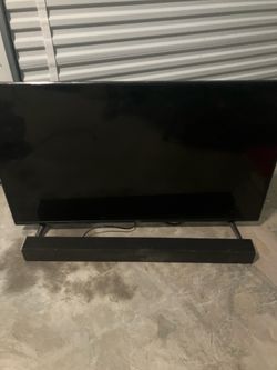 VIZIO 50” 4K Smart TV + VIZIO Sound Bar + Remote – Complete Setup