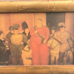 Botero Columbian Figurative Artist Canvas Paintings