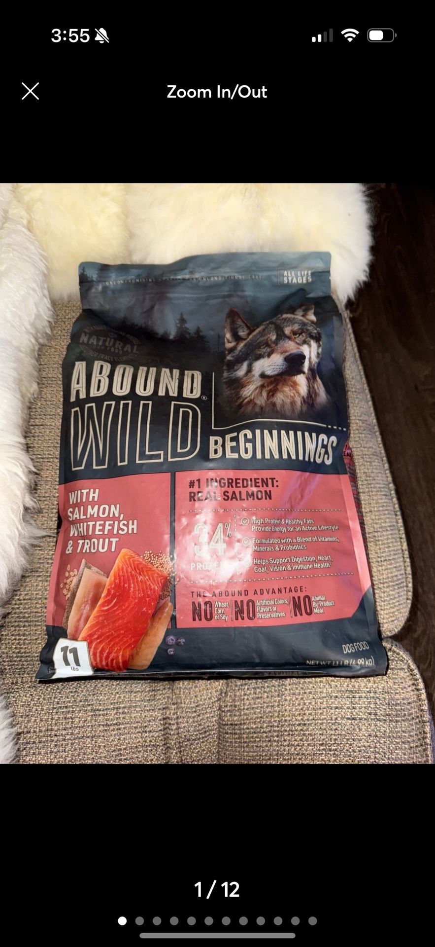 ABOUND® Wild Beginnings All Life Stages Dry Dog Food Salmon Whitefish & Trout