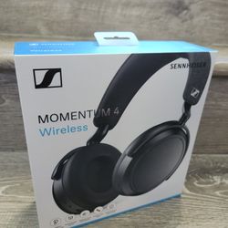 Sennheiser - Momentum 4 Wireless Adaptive Noise-Canceling Over-The-Ear Headphones - Black