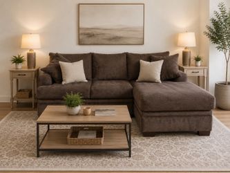 🚚🇲🇽FREE DELIV! 🧼Clean Reversible Chaise Sectional - Ready for Your Home!