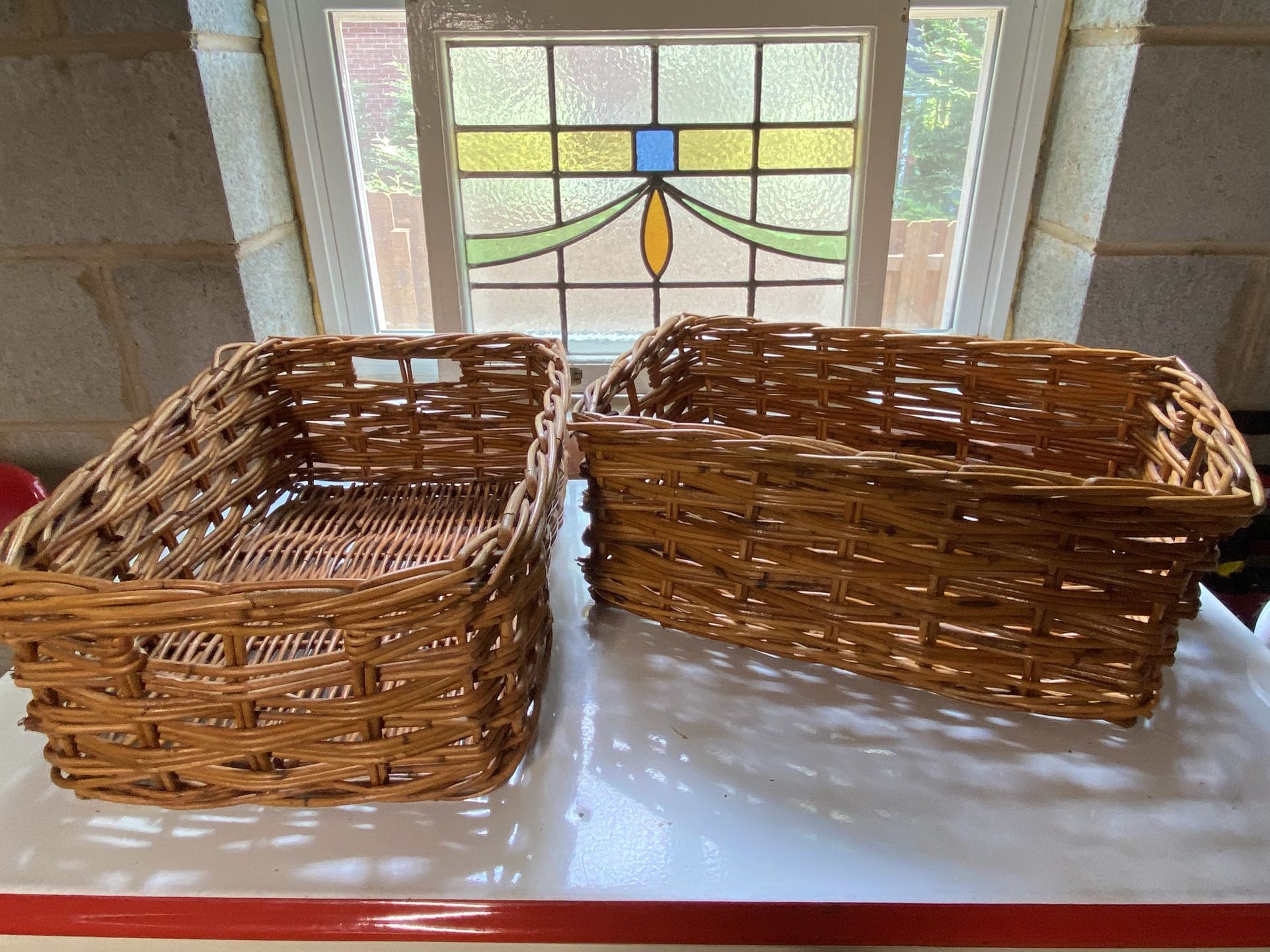Set Of 2 Wicker Baskets