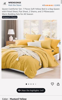 Brand New Queen 7-piece Bedset - factory sealed
