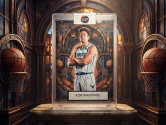 Kon Knueppel Custom Basketball Card in Case