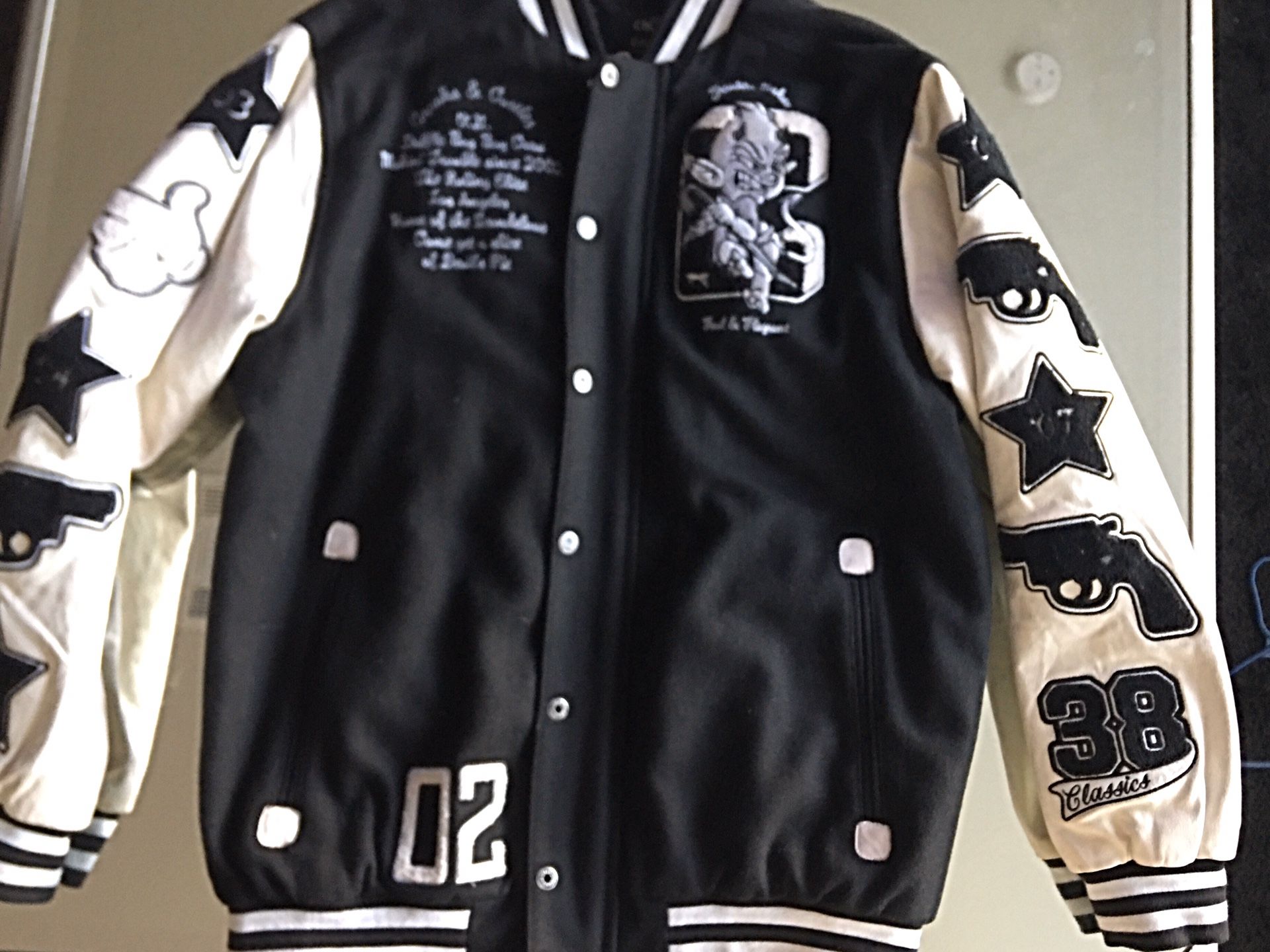 Crooks & Castle Letterman Jacket size XL supreme bape