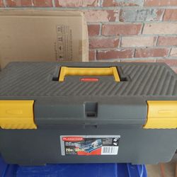 Brand new Rubbermaid Polypropylene toolbox.