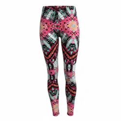 No Boundaries Women’s XL 15/17 Leggings – Vibrant Geometric & Feather Print