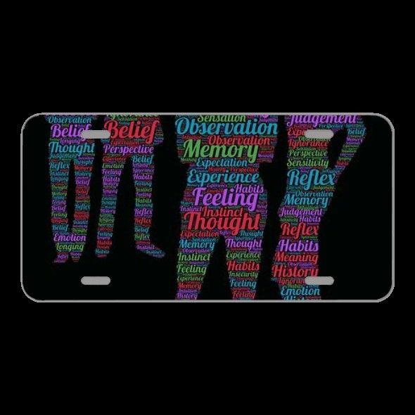 License Plate Novelty Car Front People Talking Perception Reality
