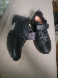 Dr, comfort Black Sneakers with Velcro Strap
