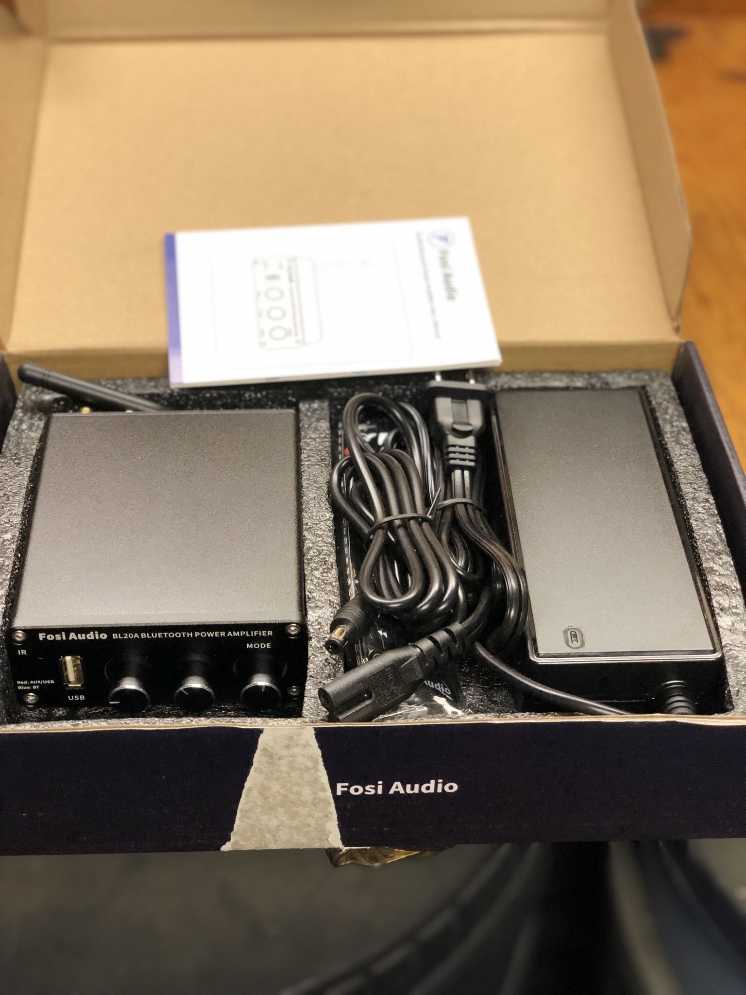 Fosi Audio BL20A 200W Bluetooth 5.0 Home Audio Stereo Amplifier Hi