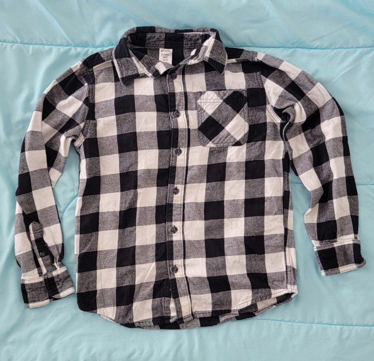 Black And White Flannel Long-sleeved Shirt for Sale in Colorado Springs ...