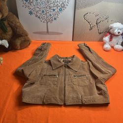 Ashley Stewart Leather Cropped Jacket 1x!