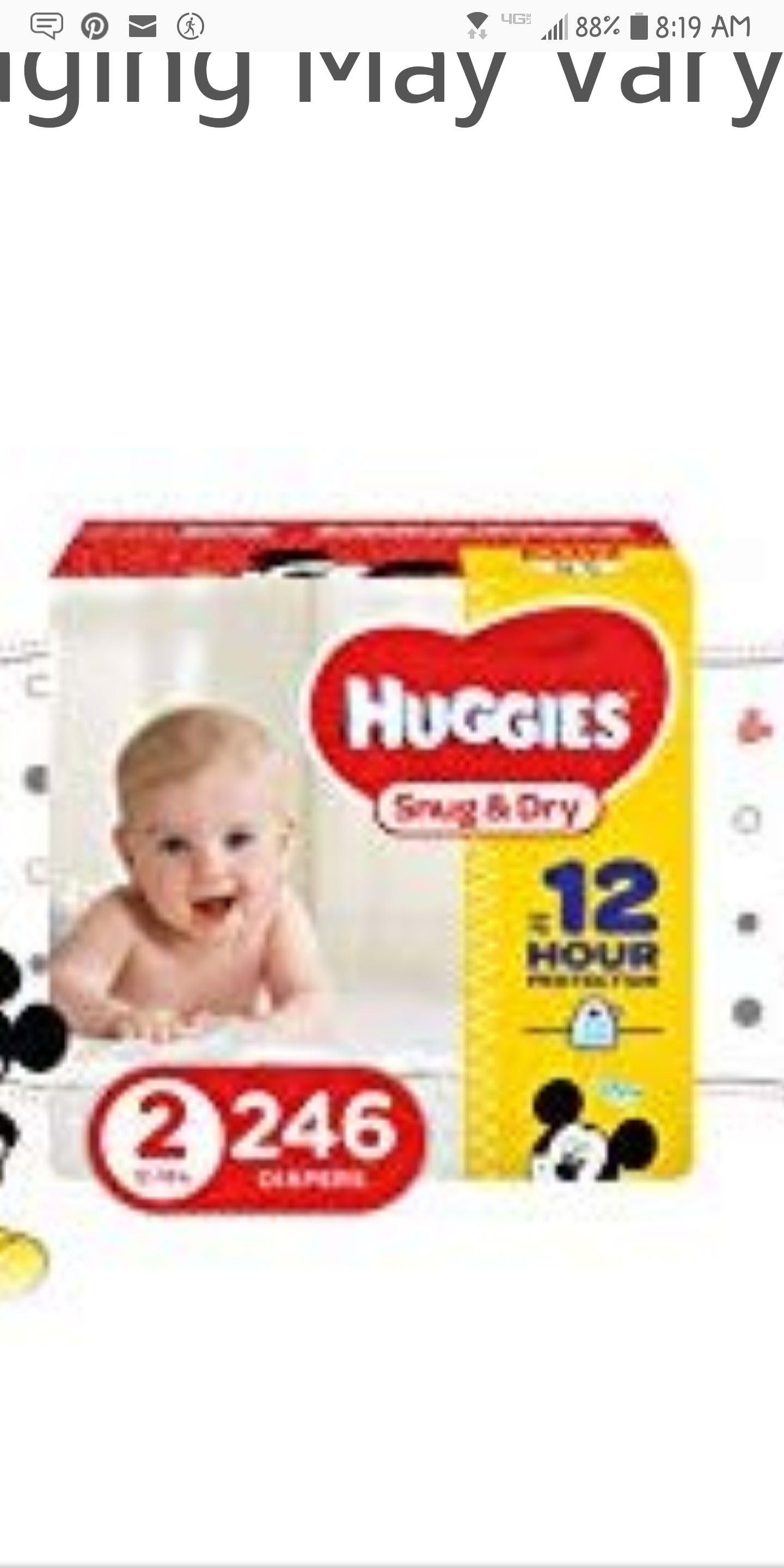 Huggies Economy Size Diapers