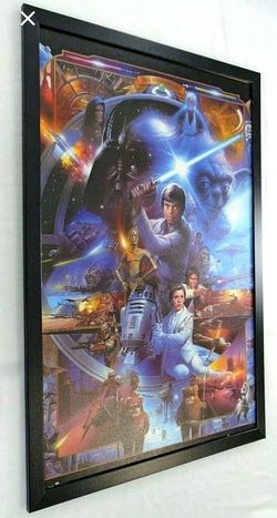 Star Wars 30th Anniversary Lucas Films Tsuneo Sanda 2007 Textured Framed Print