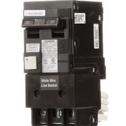 Siemens 2-Pole GFCI Breaker for pools, spas, fountains, construction applications