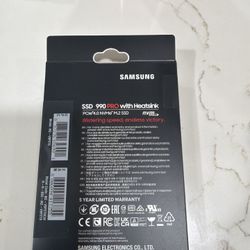 Samsung 990 PRO with Heatsink – 2TB (SSD NVMe M.2 PCIe 4.0). 