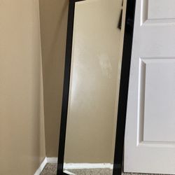 Black Frame Medium Length Mirror