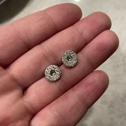 White Gold Diamond Earrings 