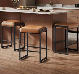 Bar Stools Set of 3 - Counter Height Bar Stools