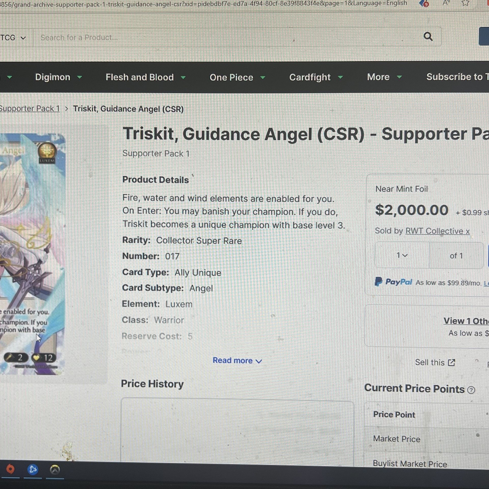 Triskit, Guidance Angel CSR グランドアーカイブ