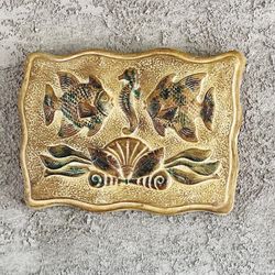 3 Piece Fish and Sea Horse Wall Ornament