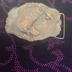 Vintage Brass Belt Buckle