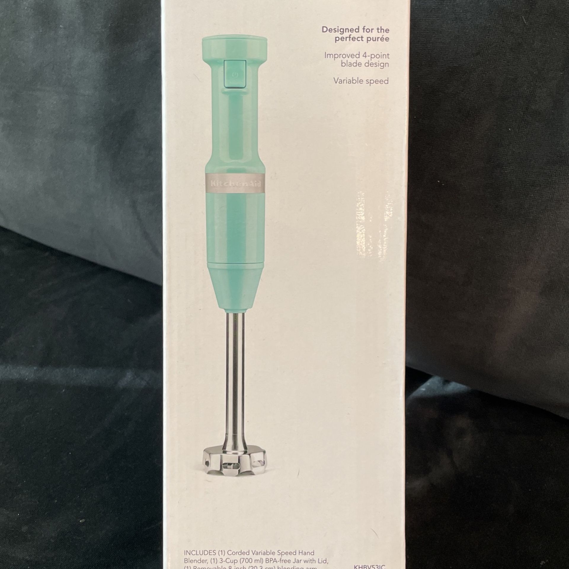 Brand New KitchenAid Corded Hand Blender (Immersion Blender) Teal