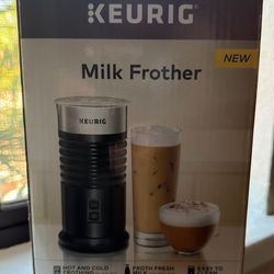 Keurig Milk, Frother Hot And Cold New Hot and cold frothing for hot and iced lattes and cappuccinos