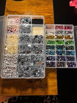 Big and medium resin rhinestones