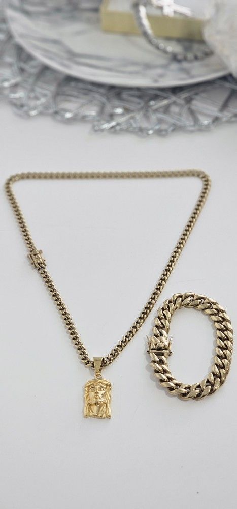 I Deliver I Ship 14k Gold Plated Chain Set