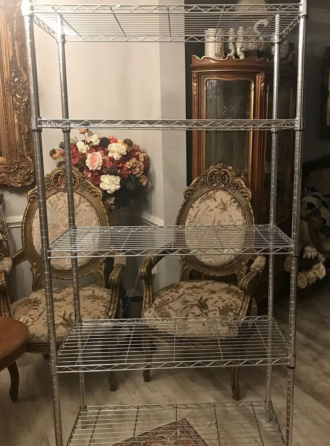 5 Tier Heavy Duty Shelves 72”H - Like New
