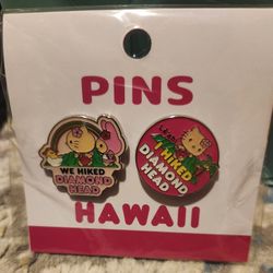Hello Kitty Hiked Diamond Head Pin Set