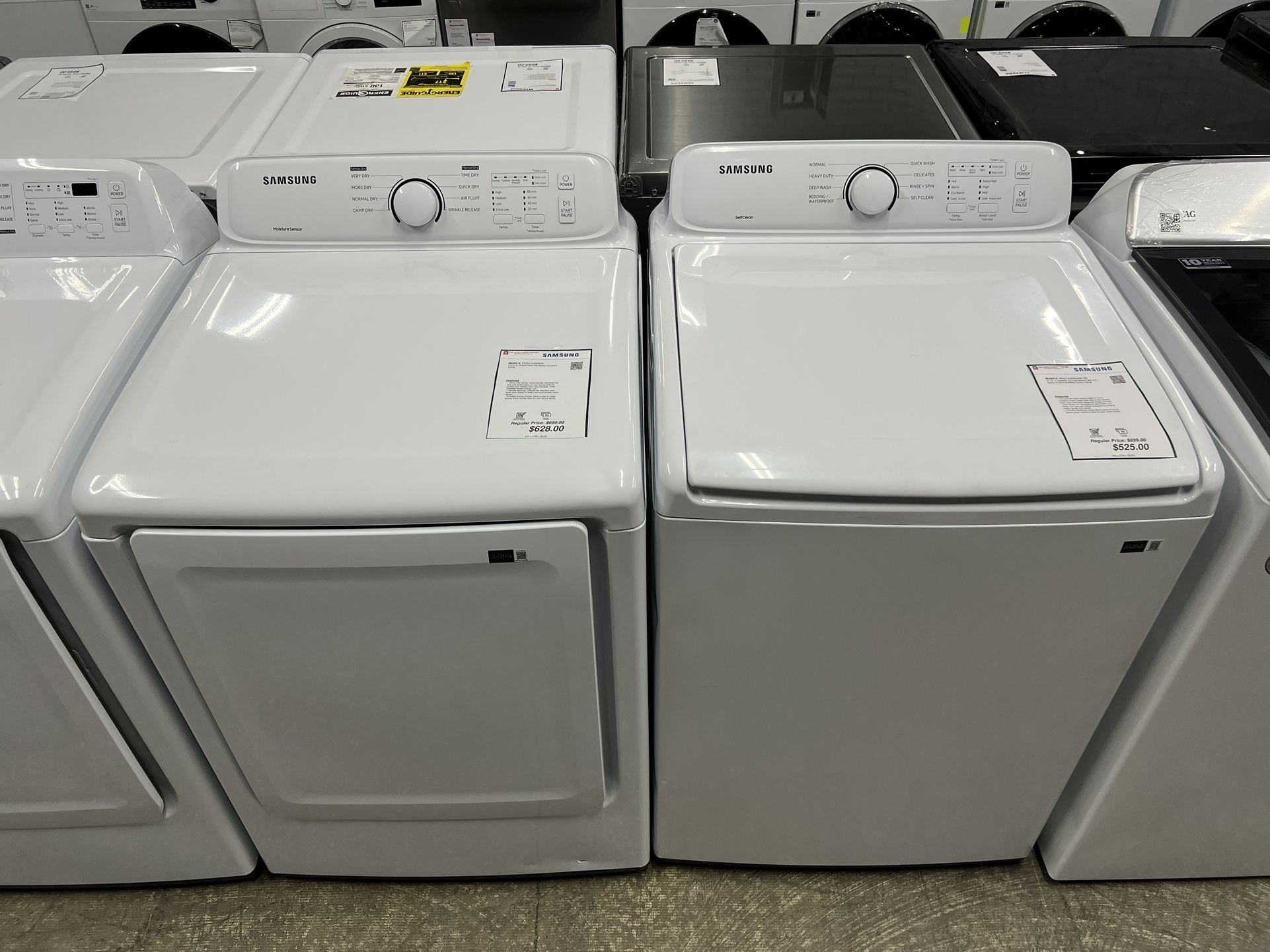 Samsung 4.1cu.ft washer and ELECTRIC dryer - 🔥OVERSTOCKED🔥