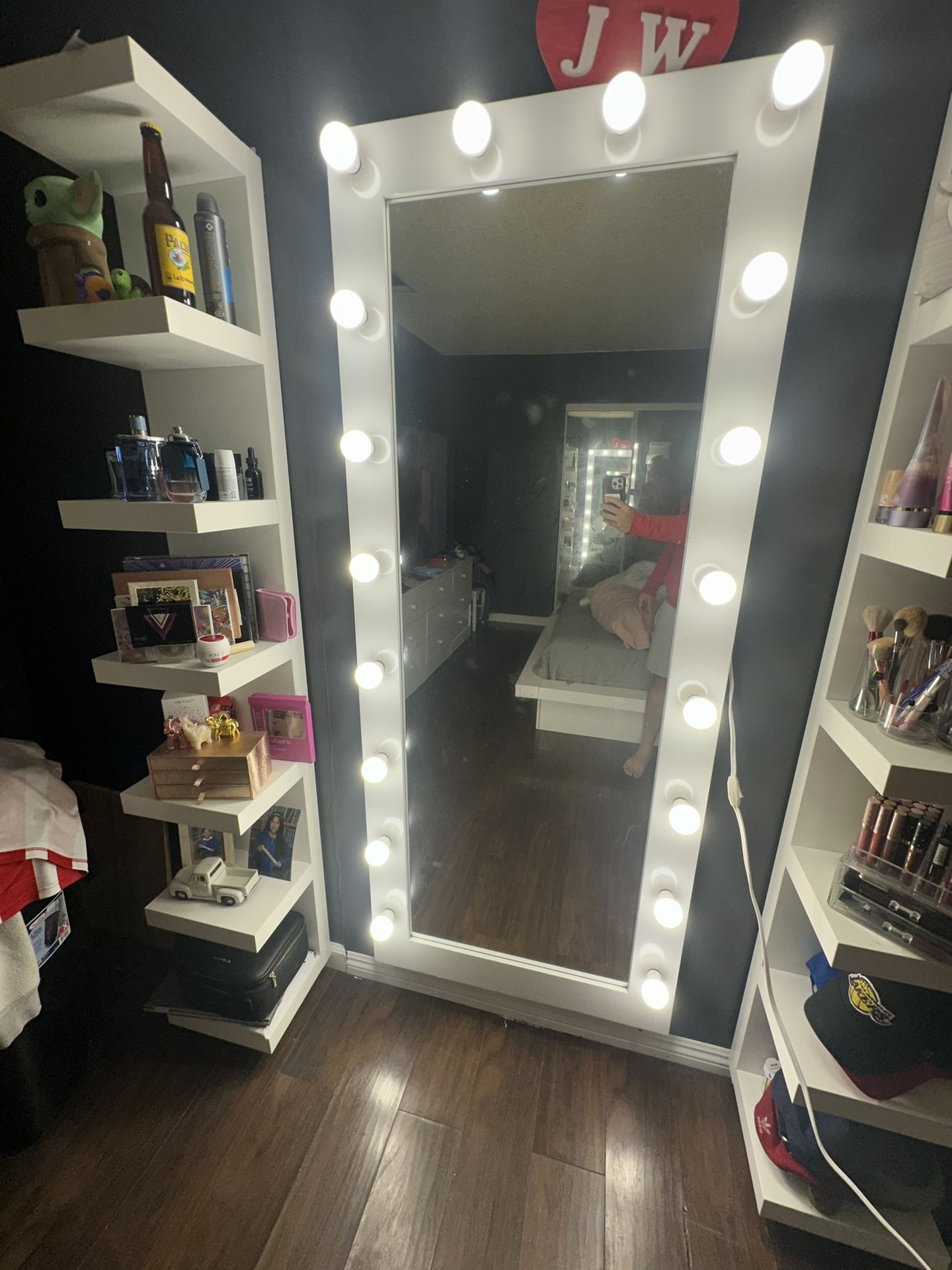 Vanity Mirror With Shelves
