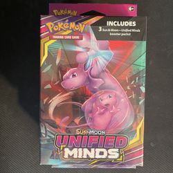 Pokemon Sun and Moon Unified Minds Hanger Box - Pack of 3