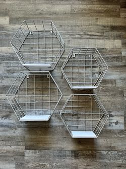 4 wall shelves