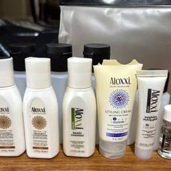 Redken Toiletry Bag & Aloxxi Travel Size Hair Care Products*New 