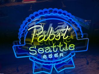 PABST blue ribbon Seattle Neon