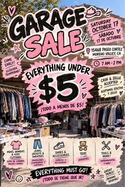 🚨 GARAGE SALE / GRAN VENTA DE GARAJE 🚨