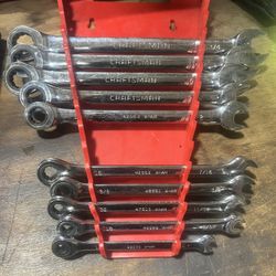 Craftsman SAE Ratcheting Wrench Set 
