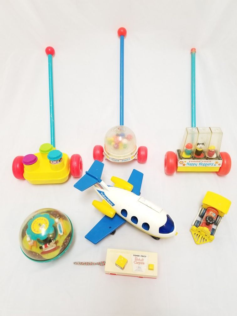 Vintage Fisher Price Toys 1964-1980 Lot of 7