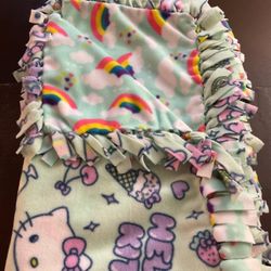 36” 1- Yard Hello kitty Tied Knot Blanket