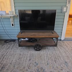 Console Steampunk Industrial Coffee Table With TV
