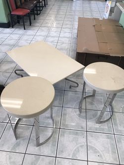 3 Piezas Mesitas De Mármol   !!! $ 100