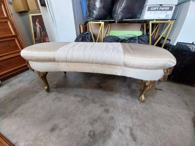 Vintage Antique Sette Bench With storage