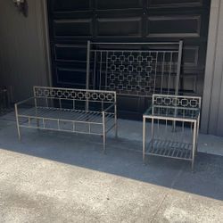 Solid Metal Bedroom Set