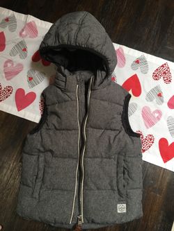 H&M padded vest with removable hood