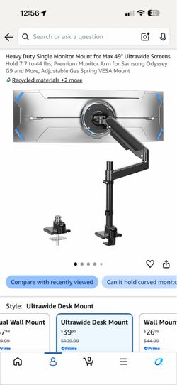 Monitor mounting