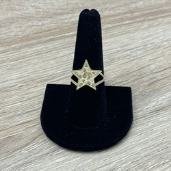 10K Star Nugget Ring 